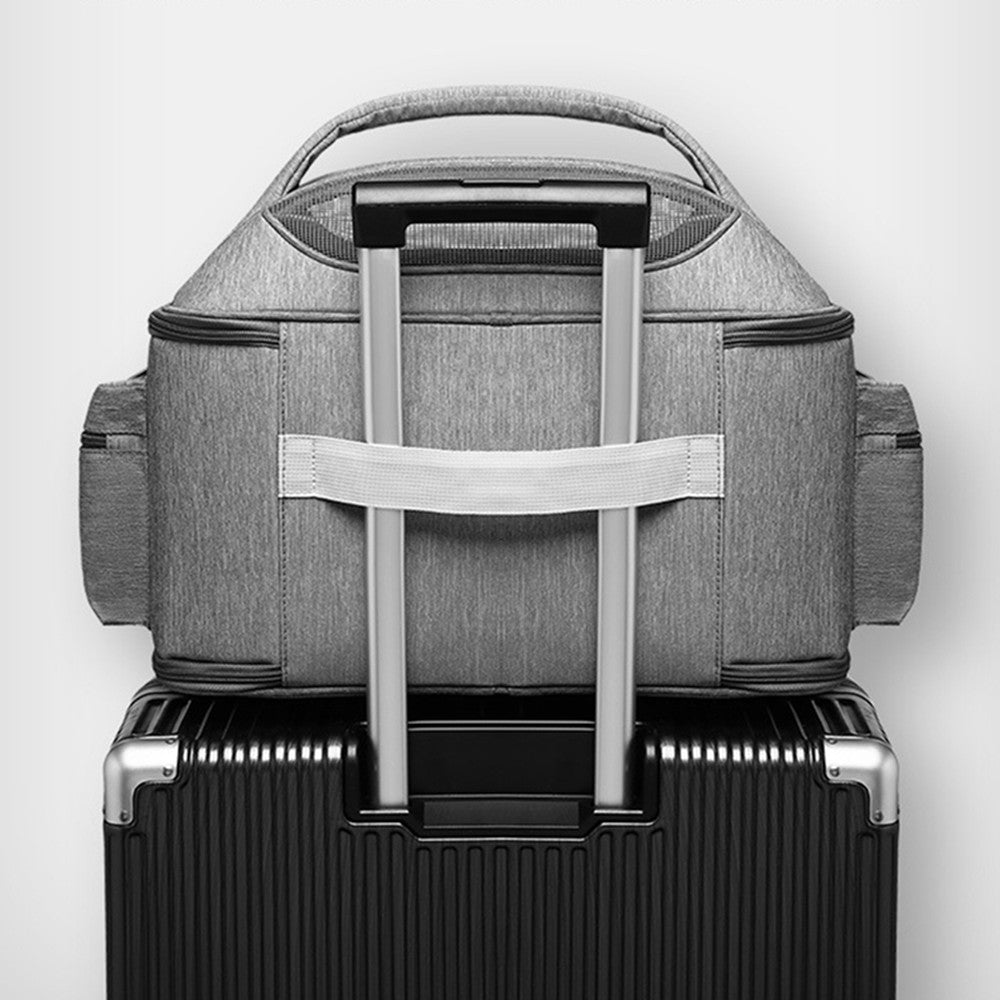 Fastingdog Dog Carrier Bag Soft Side Backpack Cat Pet Carriers Dog Travel Bags Airline Approved Transport For Small Dogs Cats Outgoing