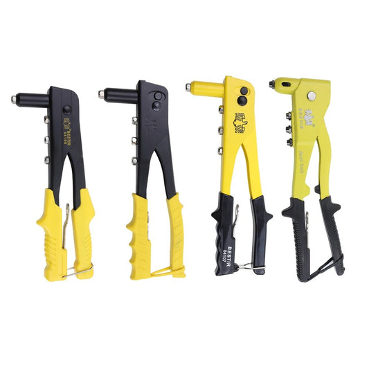 BESTIR 2.4mm-4.8mm Pop Rivet Gun Heavy Duty Adjustable Blind Rivet Gun Riveter Insert Nail Hand Riveting Tools For Metalworking