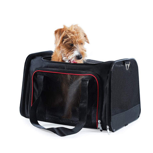 Fastingdog Pet Carrier Bag Side Ventilated Backpack Cat Pet Carriers Dog Travel Bag Airline Approved Transport for Small Dogs Cats Outgoing