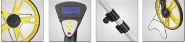 BESTIR taiwan made max size 99999.9M/99999.9ft Electric Digital Walking Rolling Measuring Wheel Tool NO.01382