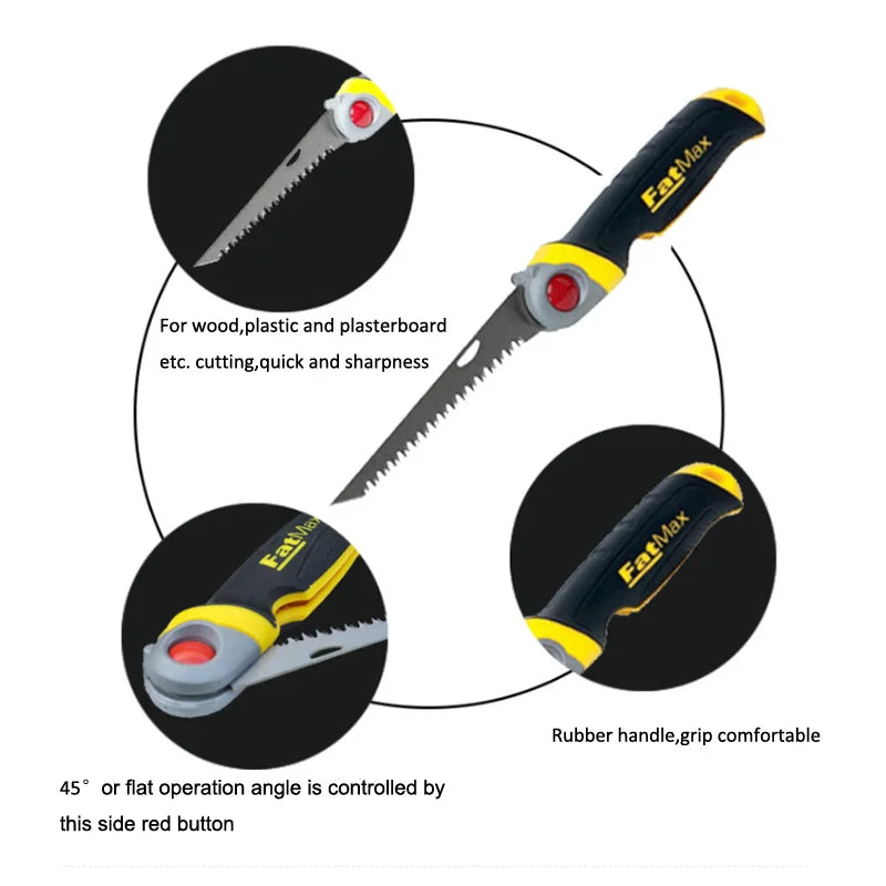 FatMax 1pcs portable folding saw mini collapsible pocket outdoor camping saws  garden pruning trimming wood cutting hand tools
