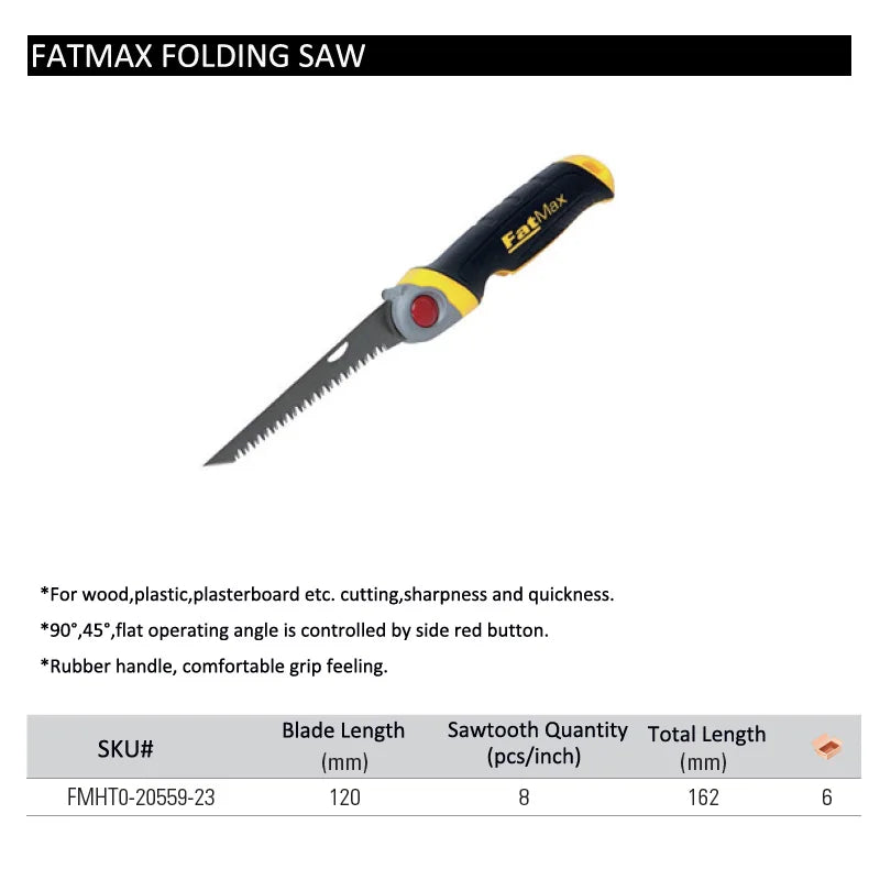 FatMax 1pcs portable folding saw mini collapsible pocket outdoor camping saws  garden pruning trimming wood cutting hand tools