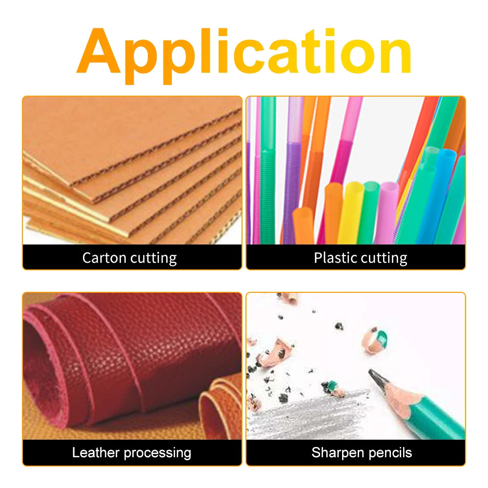 BESTIR Retractable Utility Knife Paper Knife Blades Aluminum Alloy Blade Non-Slip TPR Handle Portable Wallpaper Cutter