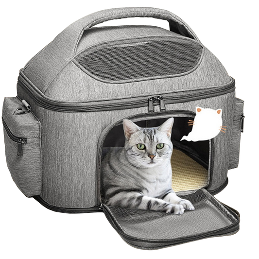Fastingdog Dog Carrier Bag Soft Side Backpack Cat Pet Carriers Dog Travel Bags Airline Approved Transport For Small Dogs Cats Outgoing